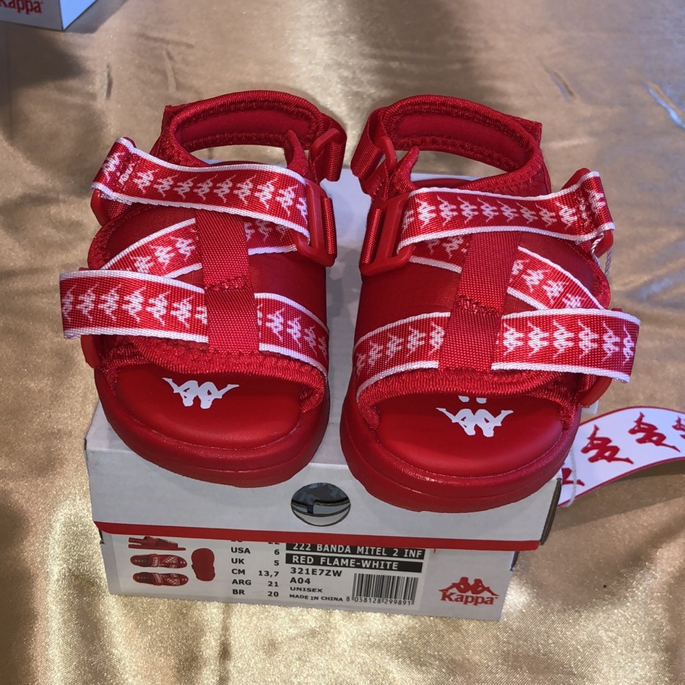 NWB Kappa Unisex Kids Slipper Sandal Slide Sz 6/11
